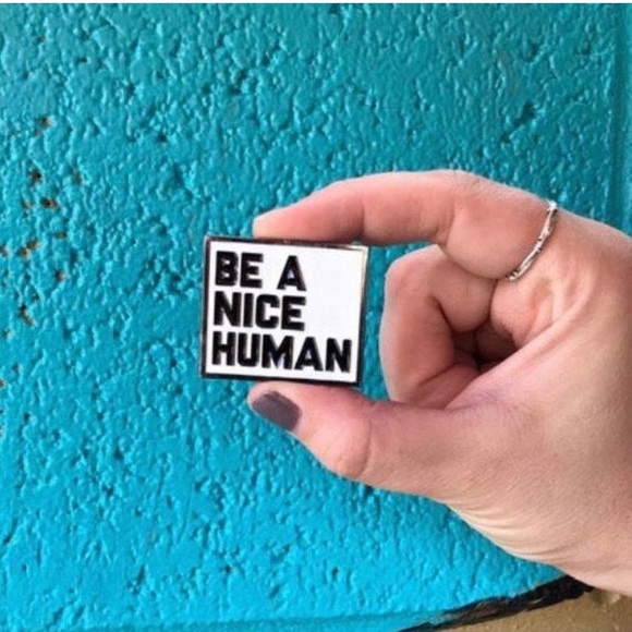 🌵BE A NICE HUMAN enamel pin - Picture 2 of 3